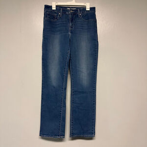 Levi's Straight Leg Jeans in Dark Blue Wash